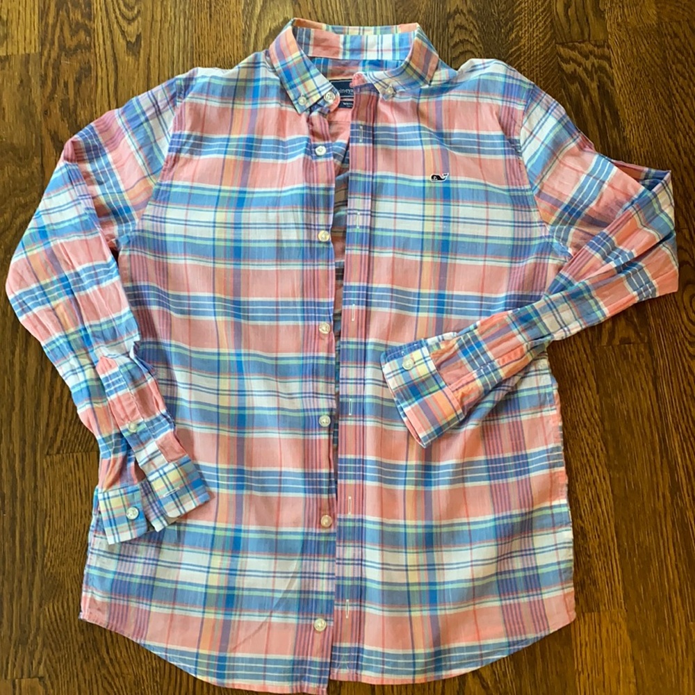 Vineyard Vines Boys Plaid Shirt
